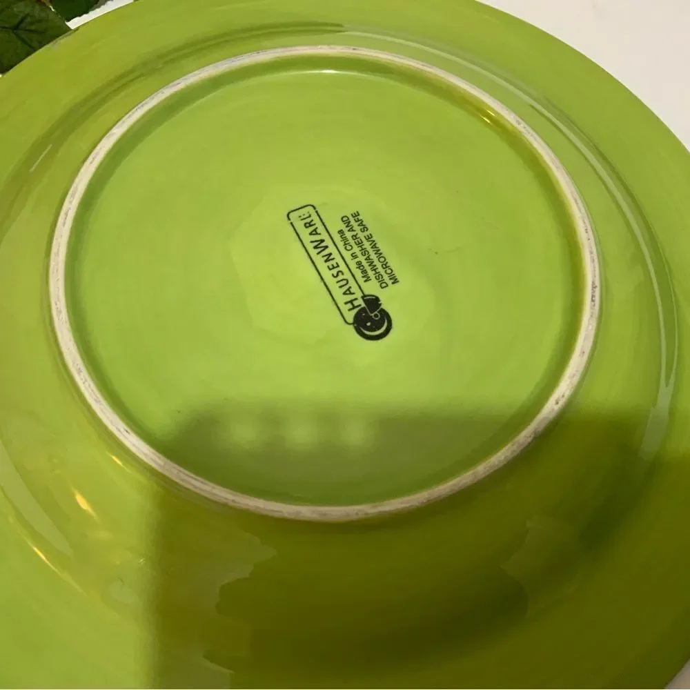 Hausenware dinner plate green 11.5” G1